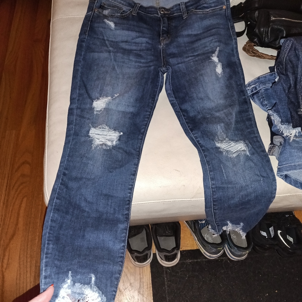 Judy Blue shark bite jeans